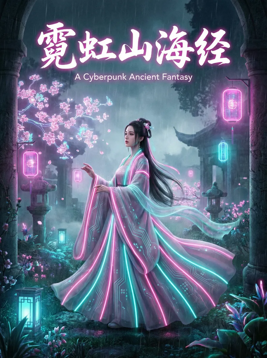 泷泽萝拉快播地址 古风奇缘短剧 - 霓虹山海经海报